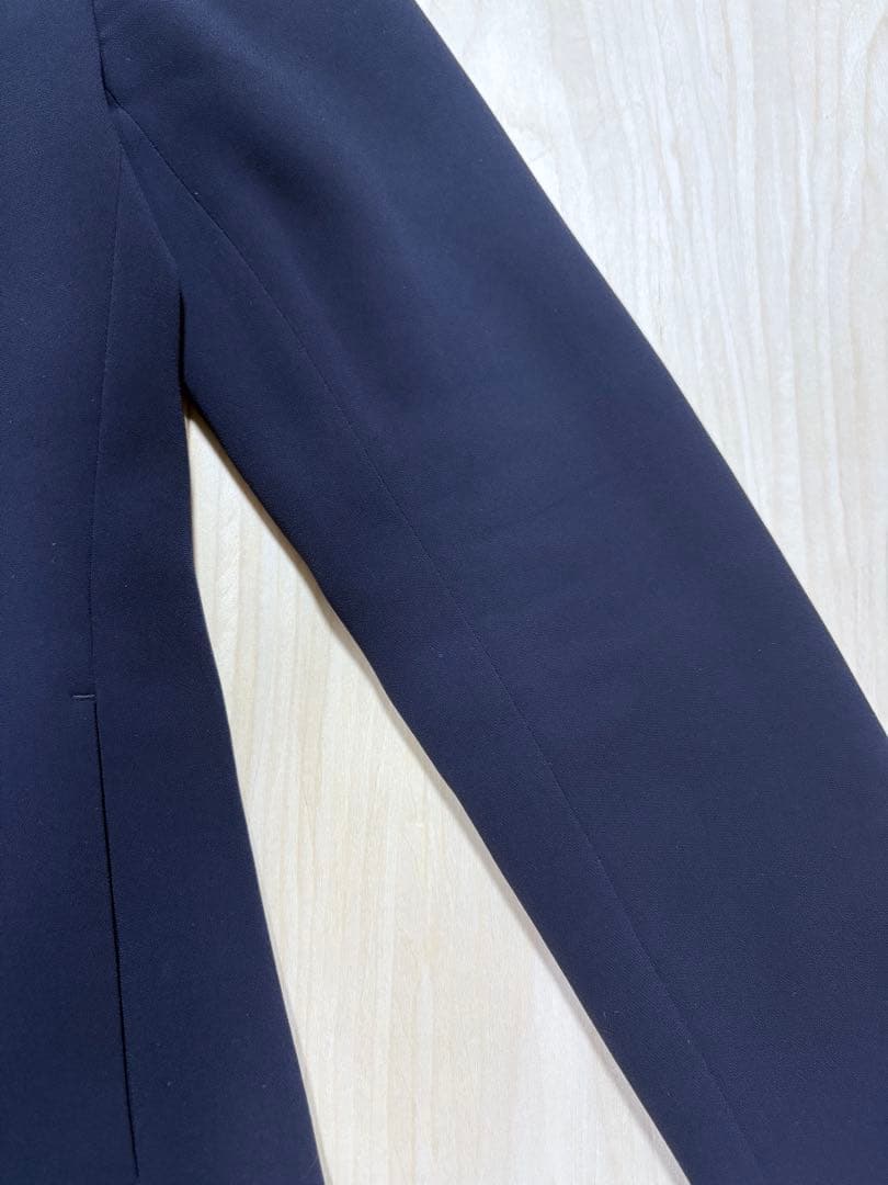 極美品✨ PLST トリアセブランド ノーカラー セットアップ 紺 S 2023