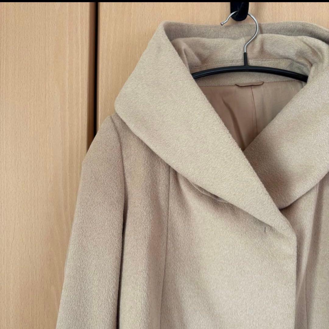 ANAYI アナイ　アンゴラビーバーショートコート　ウール　アウター　キャメル