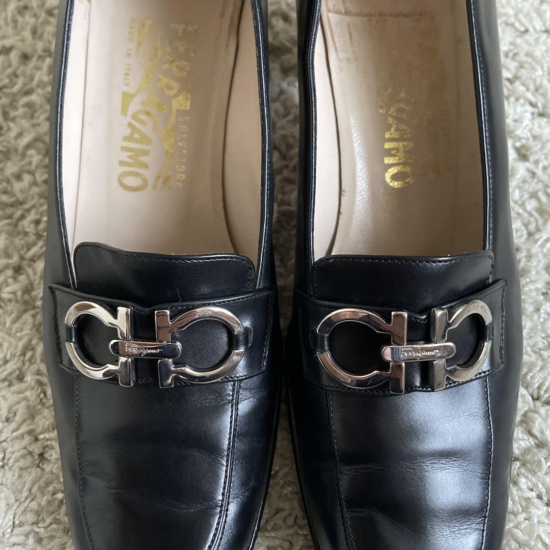 Ferragamo フェラガモ レザー パンプス　ローファー型 ガンチーニ