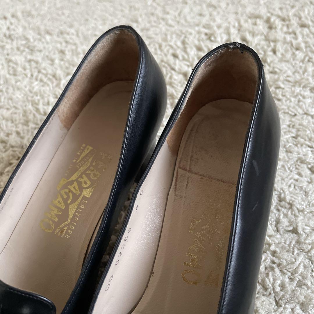 Ferragamo フェラガモ レザー パンプス　ローファー型 ガンチーニ