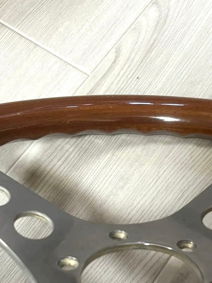 OBAステアリング　希少丸穴 ウッドハンドル