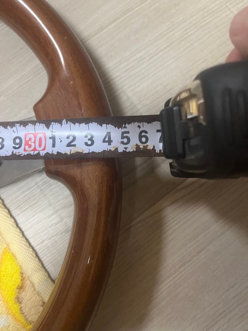 OBAステアリング　希少丸穴 ウッドハンドル