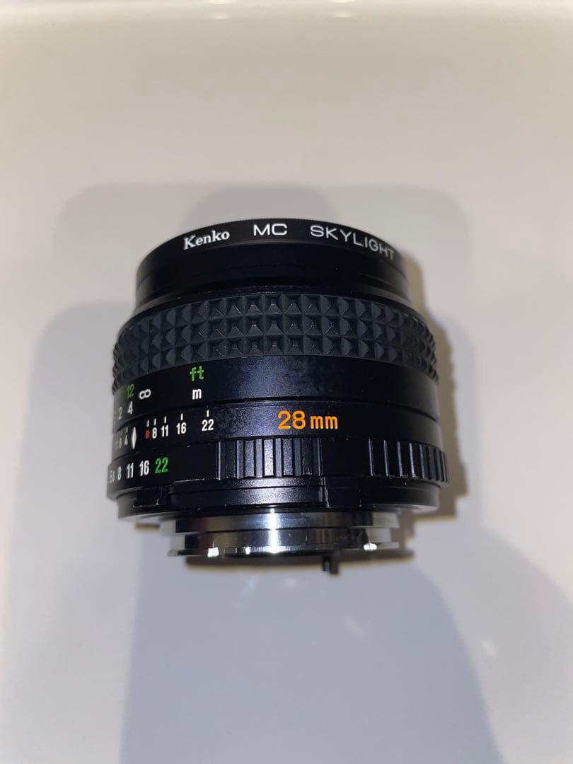 美品！ミノルタ　ロッコール28mm f2.8 レンズ　MDマウントオールドレンズ