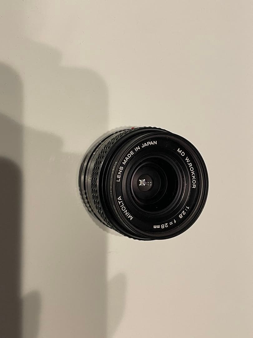 美品！ミノルタ　ロッコール28mm f2.8 レンズ　MDマウントオールドレンズ