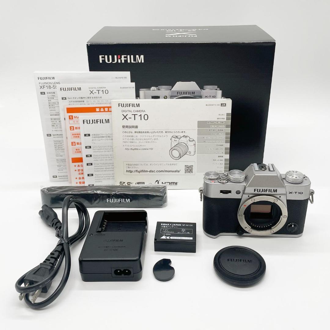 ■元箱付きの極上品 FUJIFILM フジフイルム X-T10 ボディ シルバー