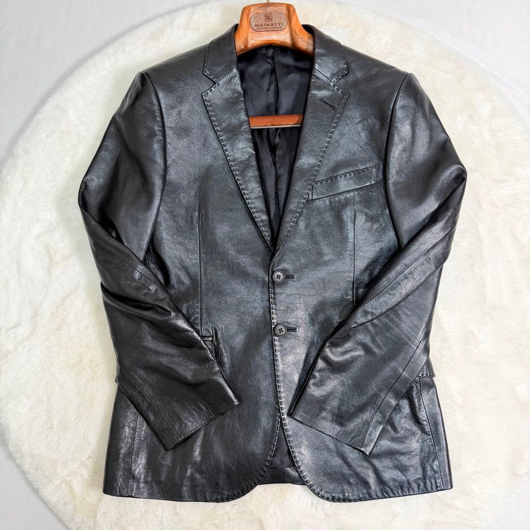 【美品】Paul Smith ポールスミス ラムレザージャケット 羊革