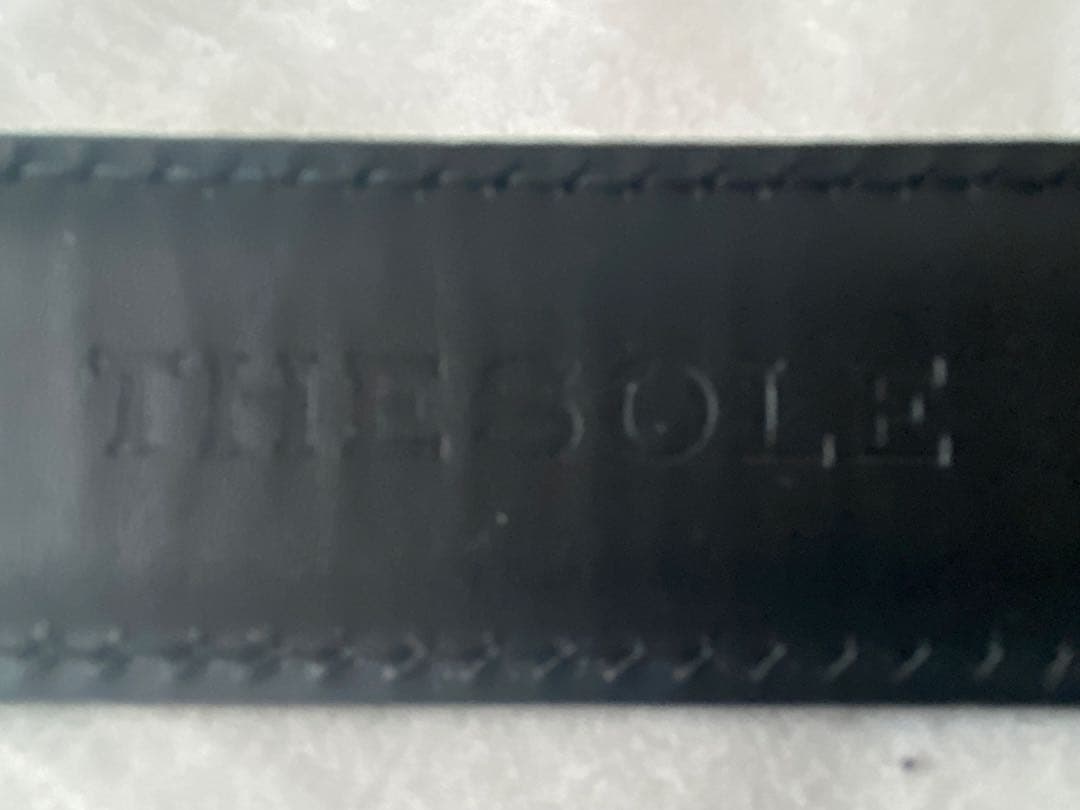 ザソール　ＴＨＥ　ＳＯＬＥ　ベルト　コードバン　黒　サイズ８０