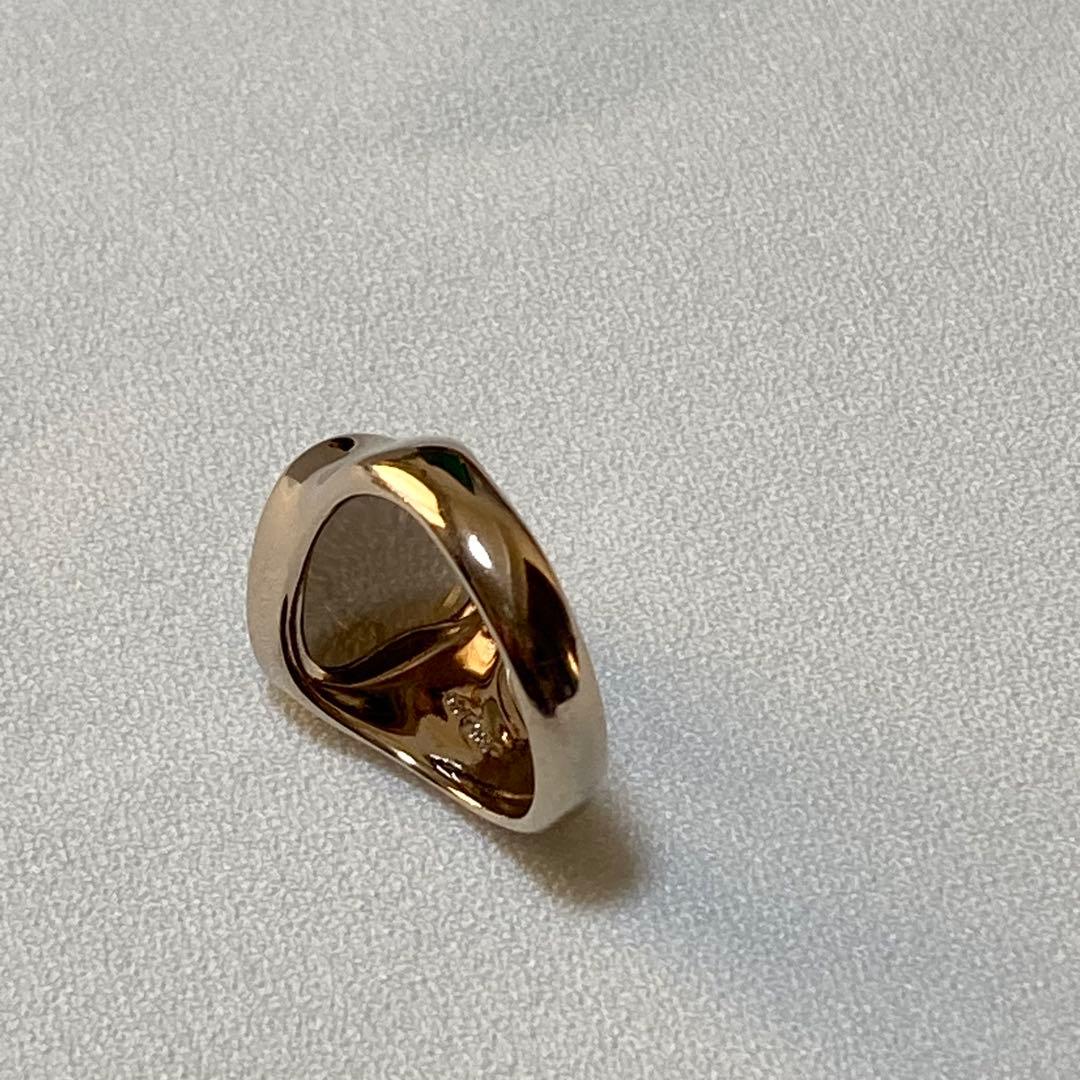 ete リキッドロウ スモーキークォーツ リング ロウブラウンゴールド 13号