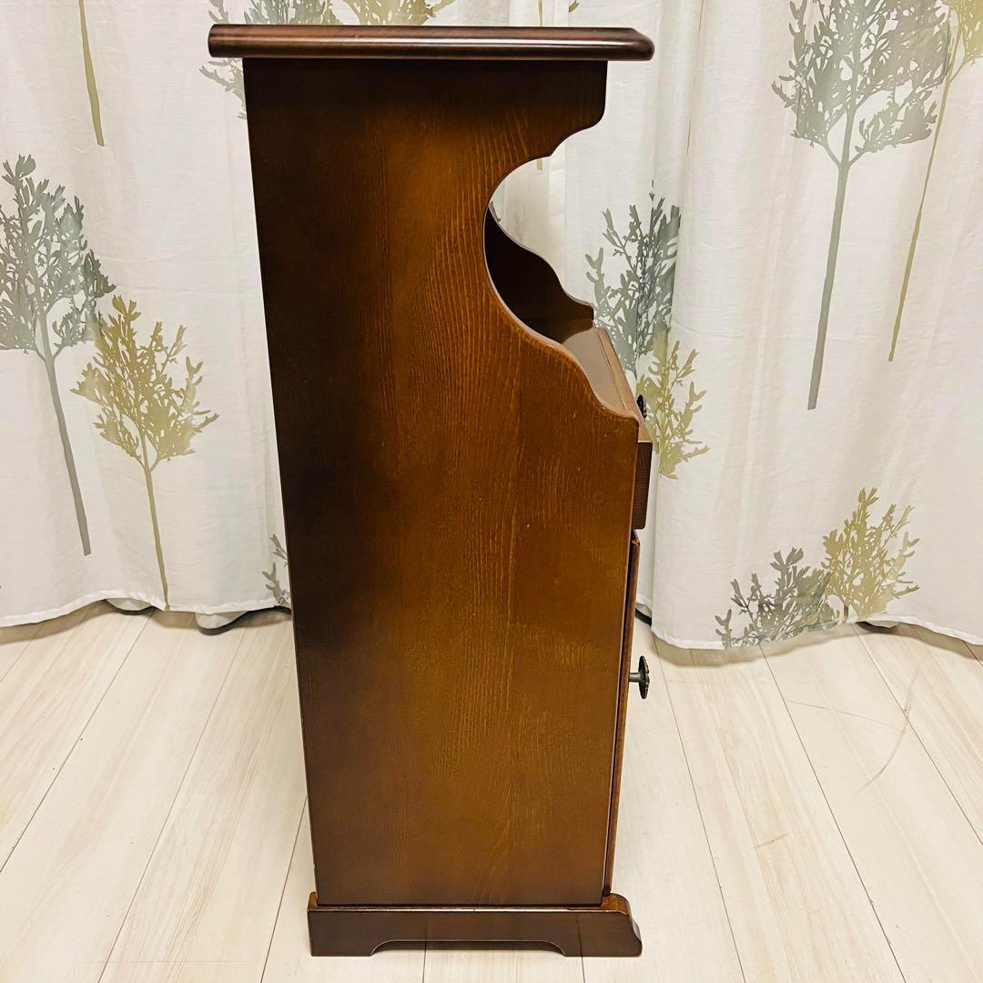 ☆美品！☆カリモク karimoku コロニアル　電話台 レトロ アンティーク調