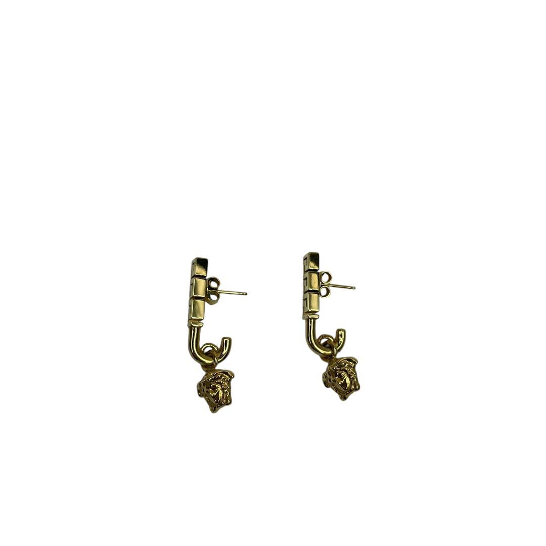 美品‼️ VERSACE ヴェルサーチェ　ピアス　メデューサ グレカ ロゴ金具