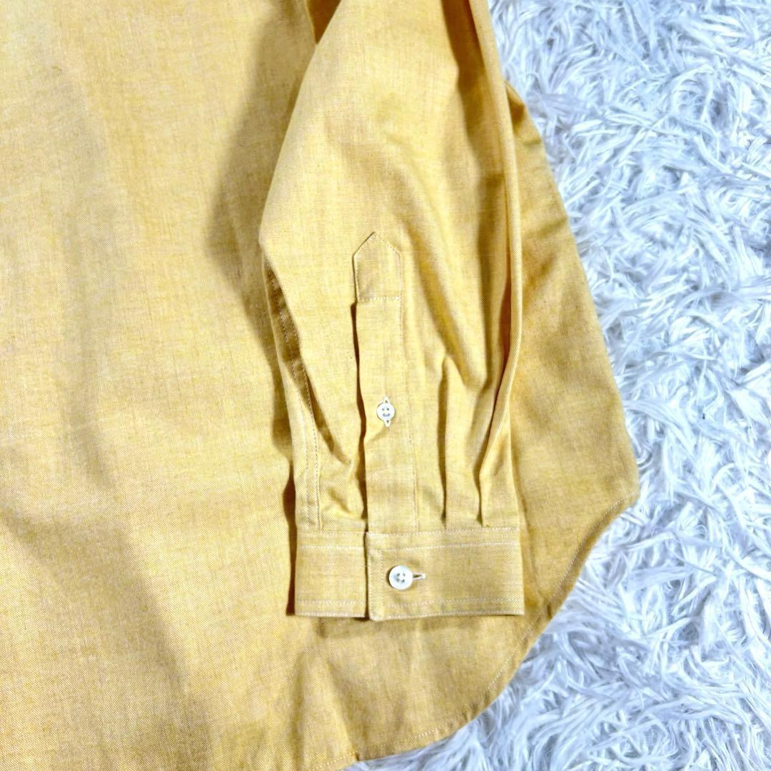 極美品✨BUGUTTA オーバーサイズシャツ　L イエロー　ボタンダウン
