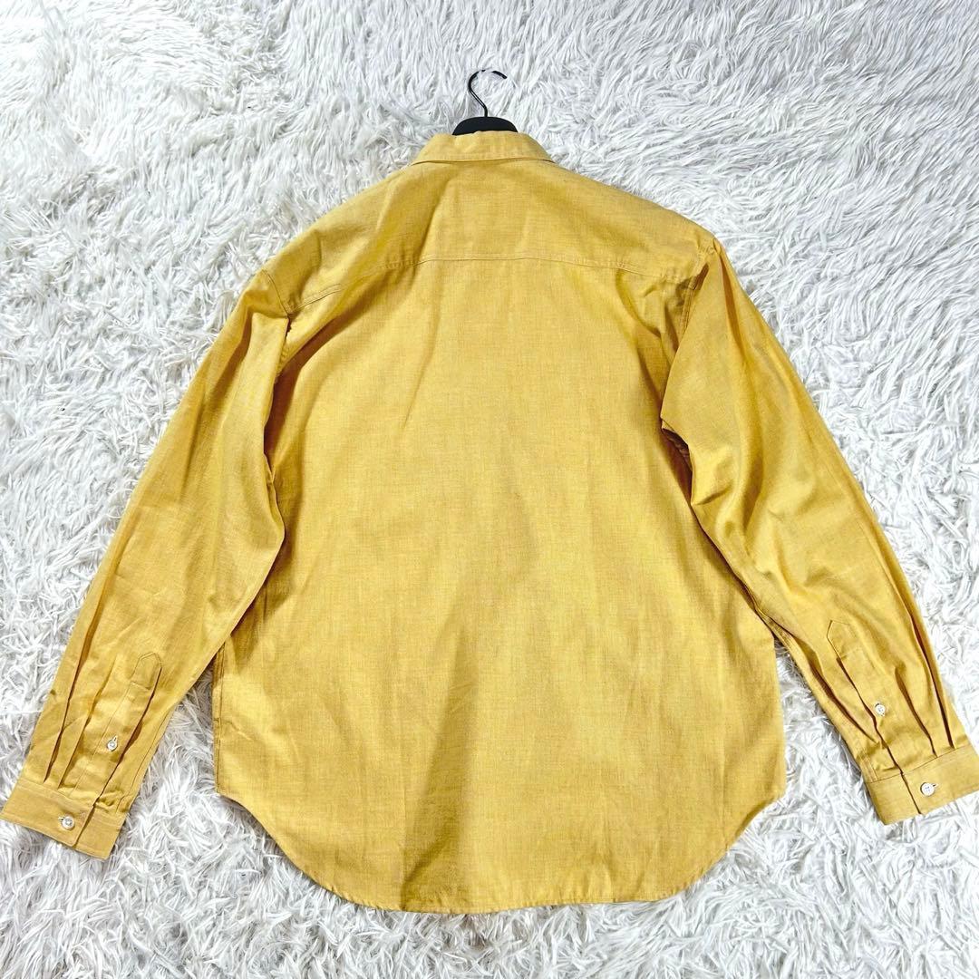 極美品✨BUGUTTA オーバーサイズシャツ　L イエロー　ボタンダウン