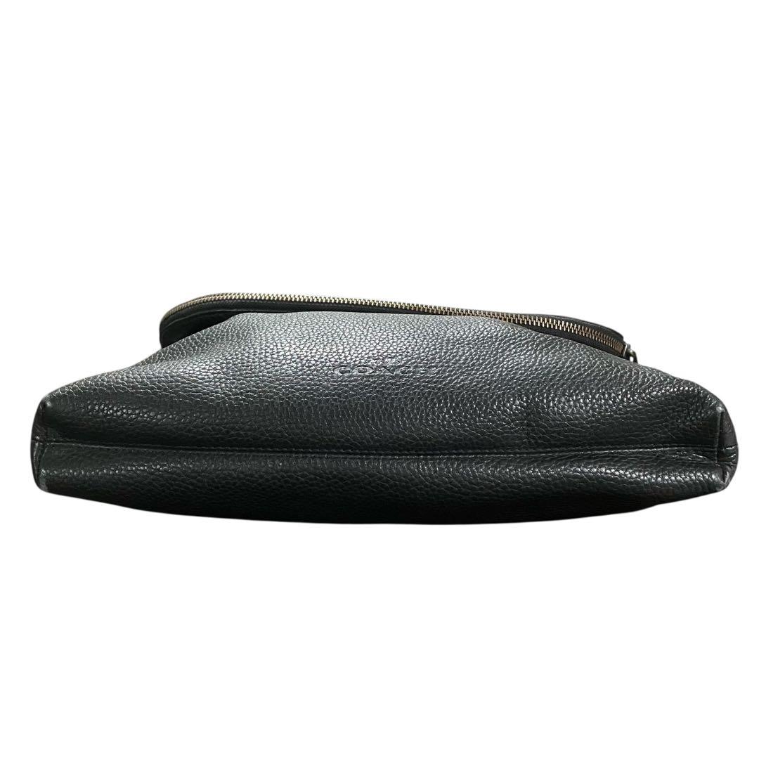 COACH コーチ クロスボディ ショルダーバッグ ブラック 黒 レザー