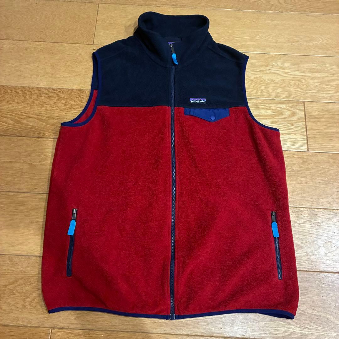 パタゴニア　フリースベスト　シンチラ　ジップアップ　ツートン　FA15 XXL