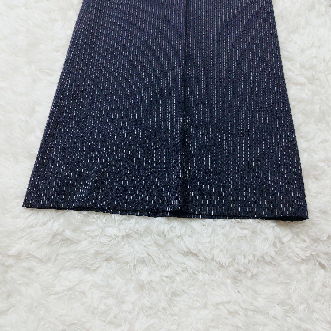 【極美品】セオリーリュクス パンツ スーツ セットアップ ネイビー ストライプ