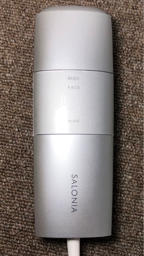 極美品 SALONIA 光美容器 フラッシュクリスタル シルクエピ 未使用に近い