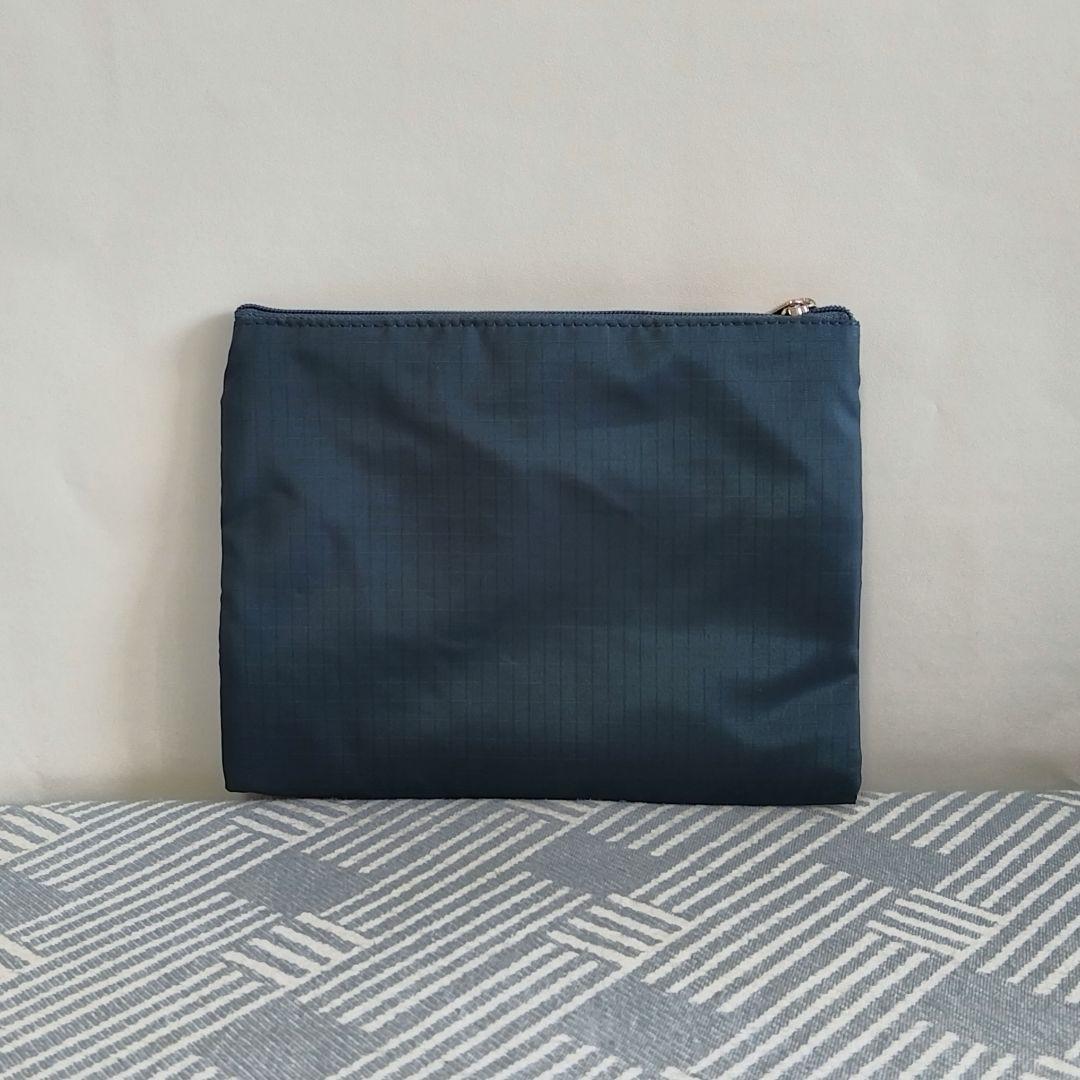 新品 レスポートサック ダークグリーン 無地 ボストンバッグ ポーチ付き