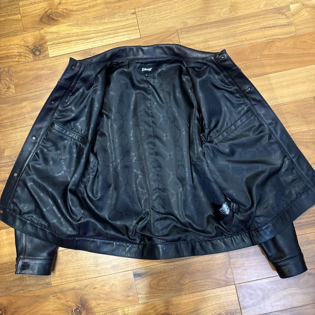 Schott ショット シープレザー 1st トラッカージャケット Mサイズ