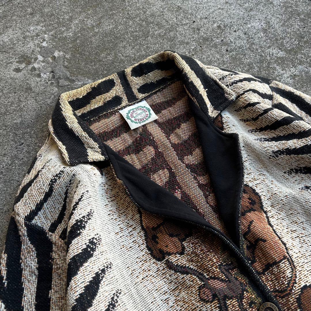 90’s Vintage ジャガード ニットジャケット アニマル アーカイブ