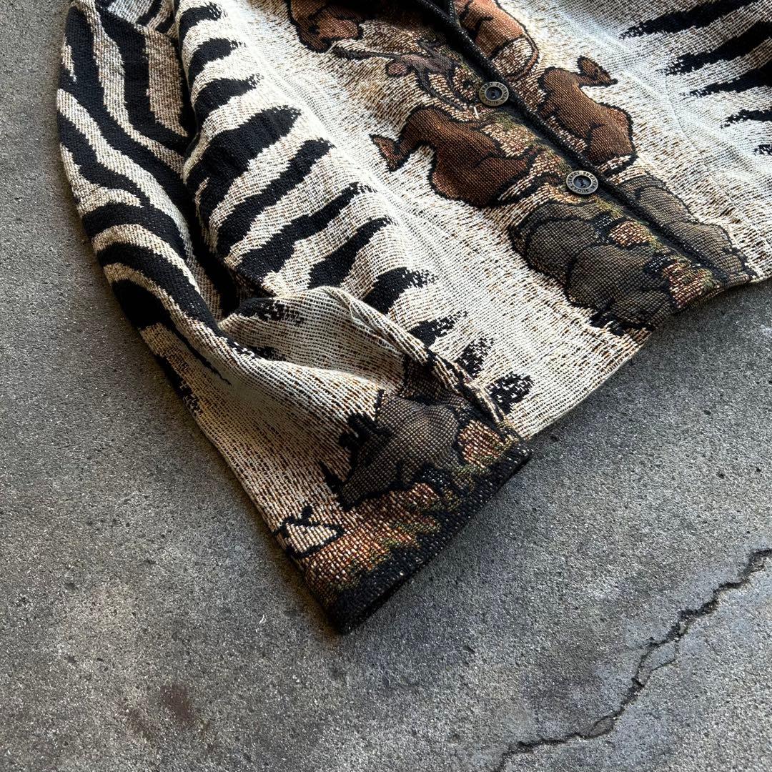 90’s Vintage ジャガード ニットジャケット アニマル アーカイブ