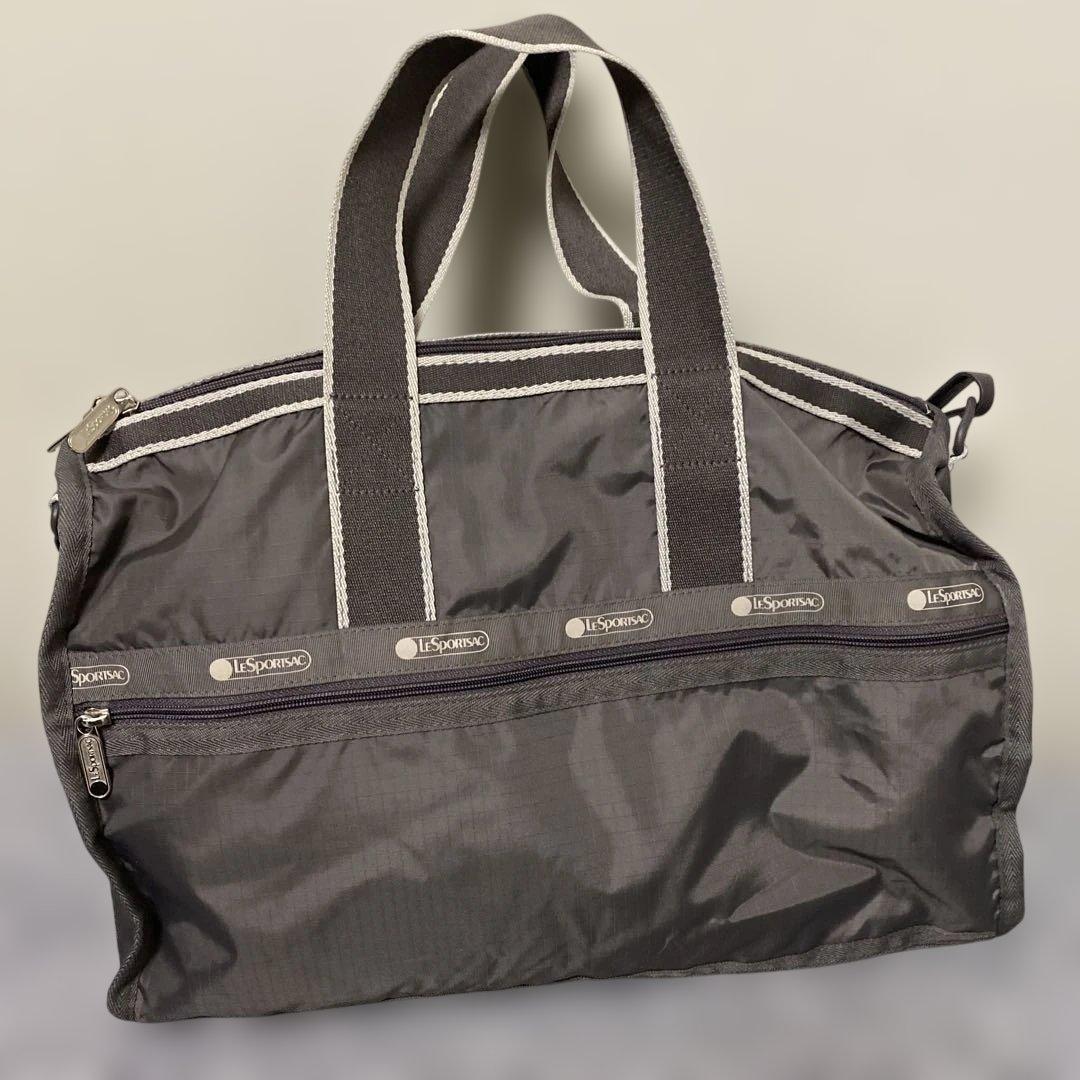 未使用に近い　レスポートサック　2wayミニボストンバッグ　マザーズバッググレー