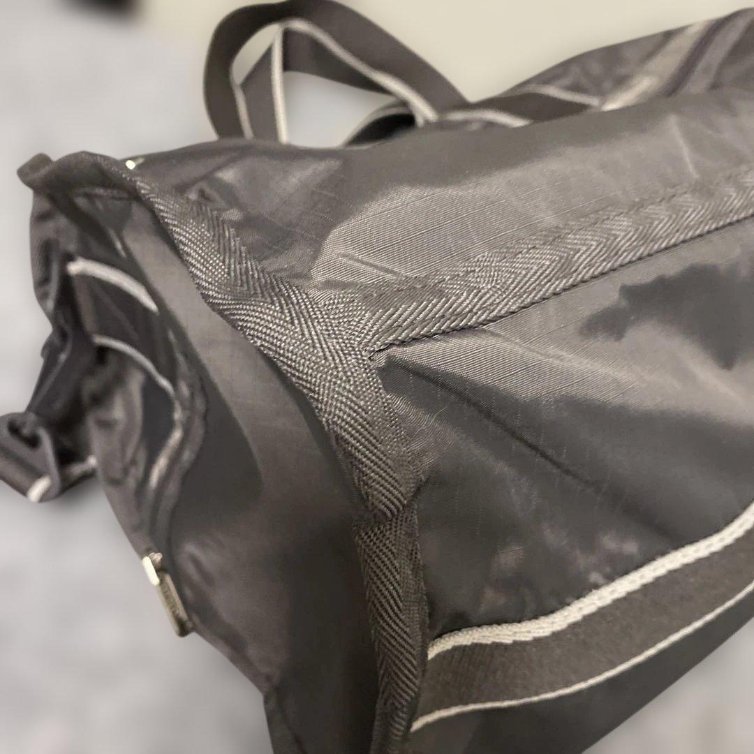 未使用に近い　レスポートサック　2wayミニボストンバッグ　マザーズバッググレー