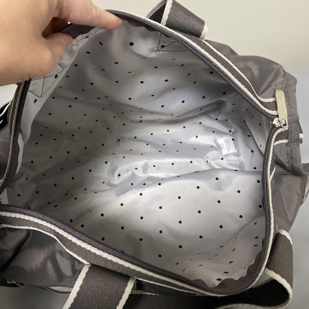 未使用に近い　レスポートサック　2wayミニボストンバッグ　マザーズバッググレー