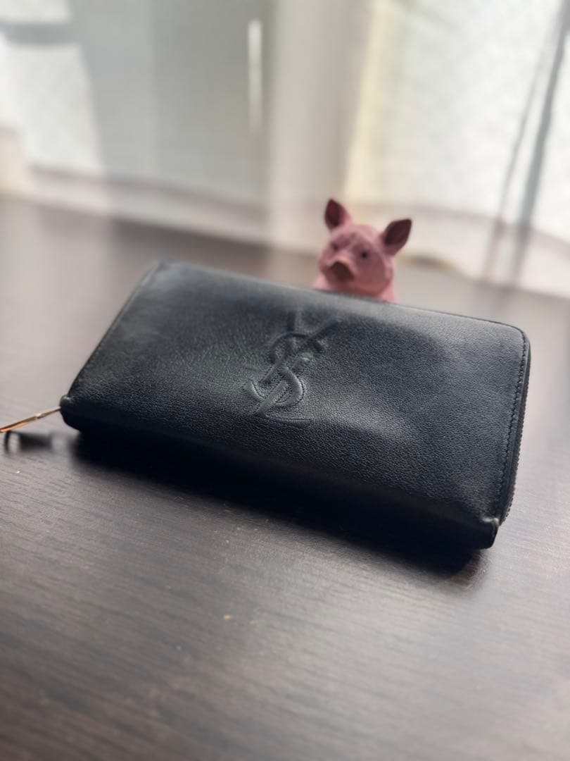 美品❗️値引き可能❗️SAINT LAURENT YSL ラウンドファスナー 長財布