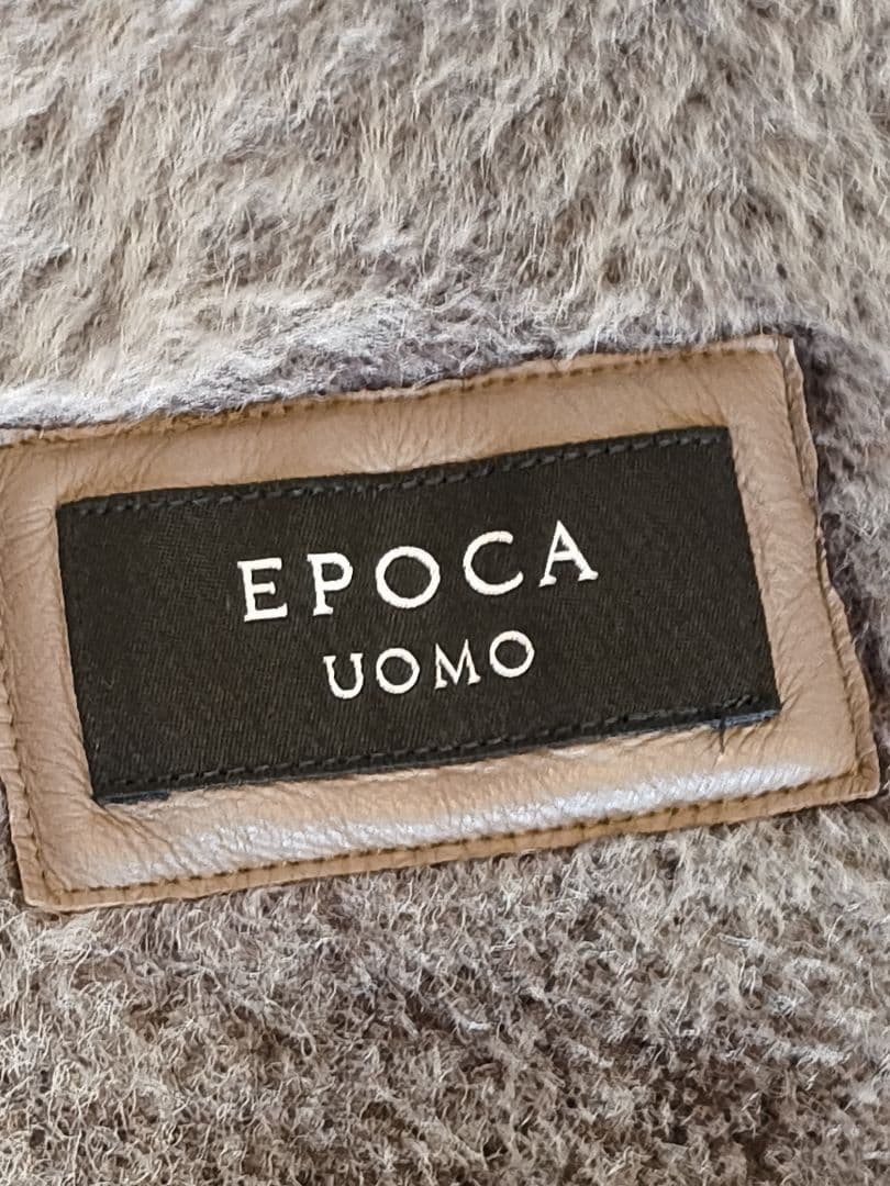 EPOCA Uomo ブラウンレザーシングルライダース