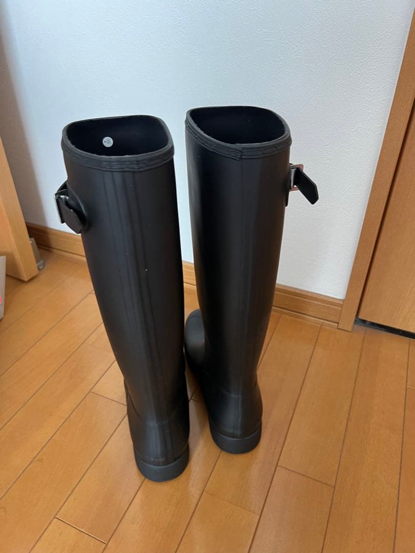 美品【25.0】 HUNTER ハンター ブラック 長靴・レインブーツ