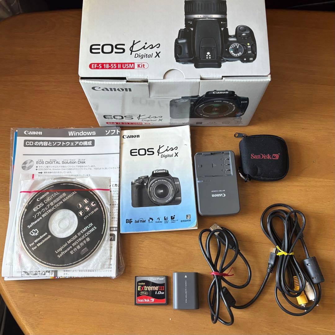 Canon EOS Kiss Digital X 本体 + レンズセット