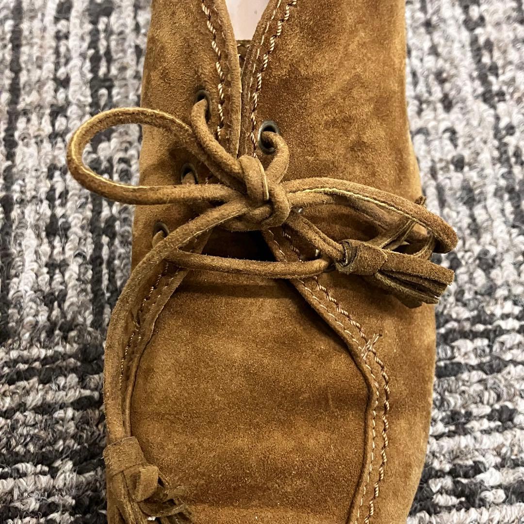 CHANEL シャネル レースアップ スエード ショートブーツ 35 ロゴ刻印