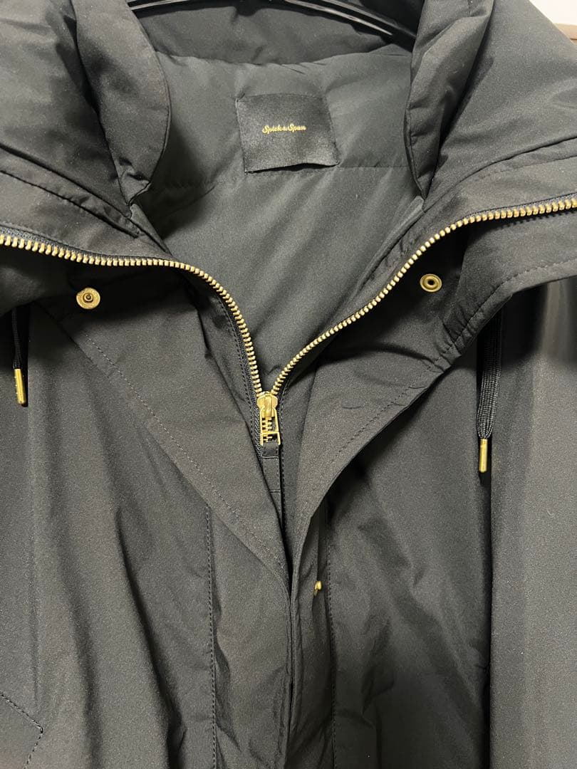 Spick ＆ Span 2WAY撥水ダウンハーフコート　ブラック