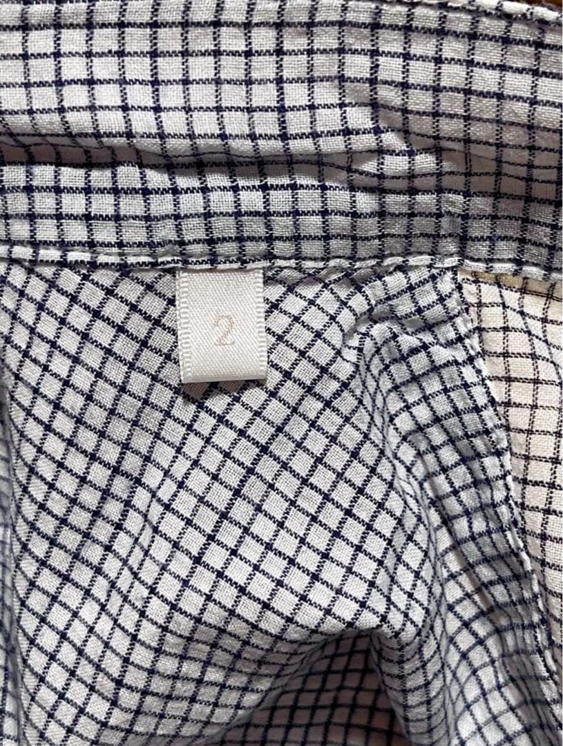 COMOLI KHADI コットン　プルオーバーシャツ size２