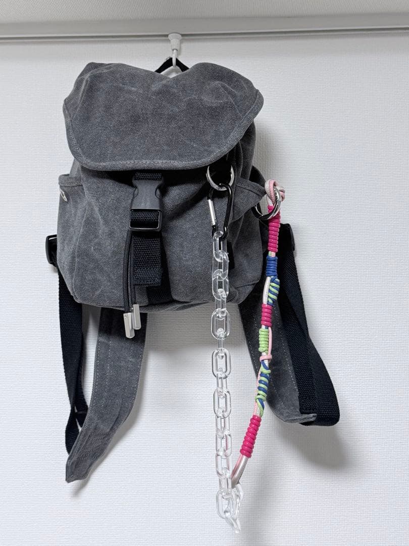 Acne Studios 23AW バックパック グレー 純正ストラップ付