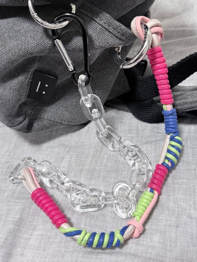 Acne Studios 23AW バックパック グレー 純正ストラップ付