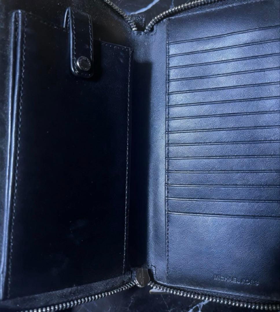 ブラックレザー マイケルコース財布