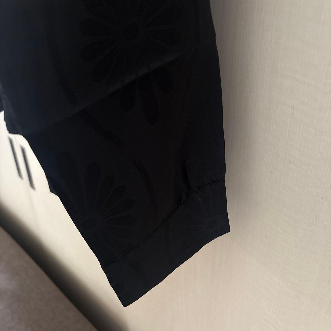 NI POALOHA 地紋立涌に菊 ロングスリーブシャツ サイズ2