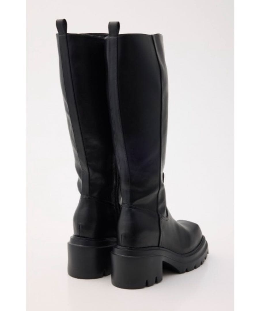 SQUARE TOE KNEE BOOTS スクエア トゥニー ロングブーツ