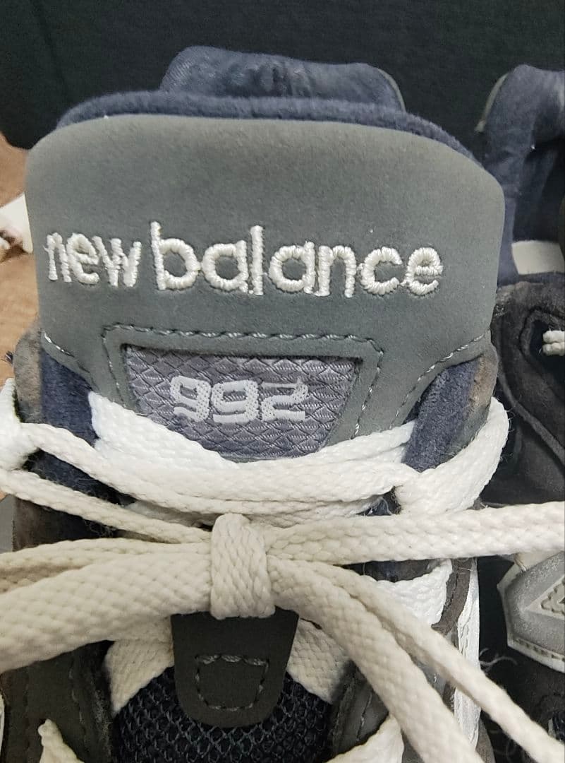 New Balance 992 ネイビー/グレー スニーカー
