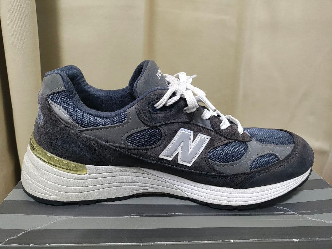 New Balance 992 ネイビー/グレー スニーカー