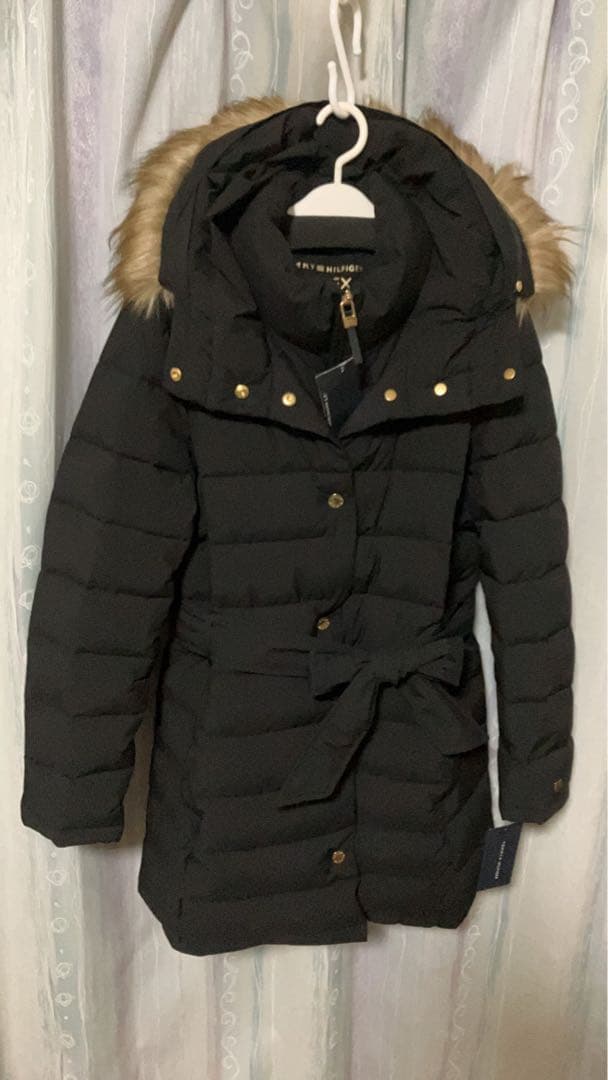  トミーヒルフィガー ブラックダウンジャケット L
