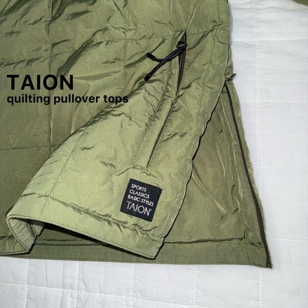 タイオン TAION 中綿ミリタリープルオーバートップス 美品