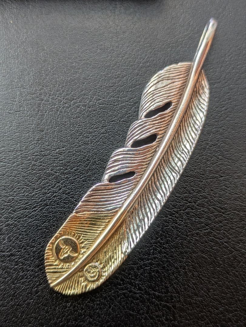 美品　TADY&KING 先金 Lサイズ　ペンダント フェザートップ