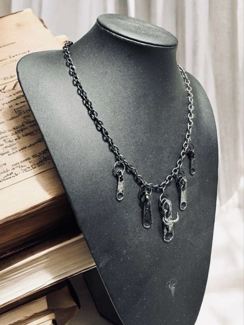 ★1点物★ジャンポールゴルチエ★ファスナースライダーバッファローネックレス