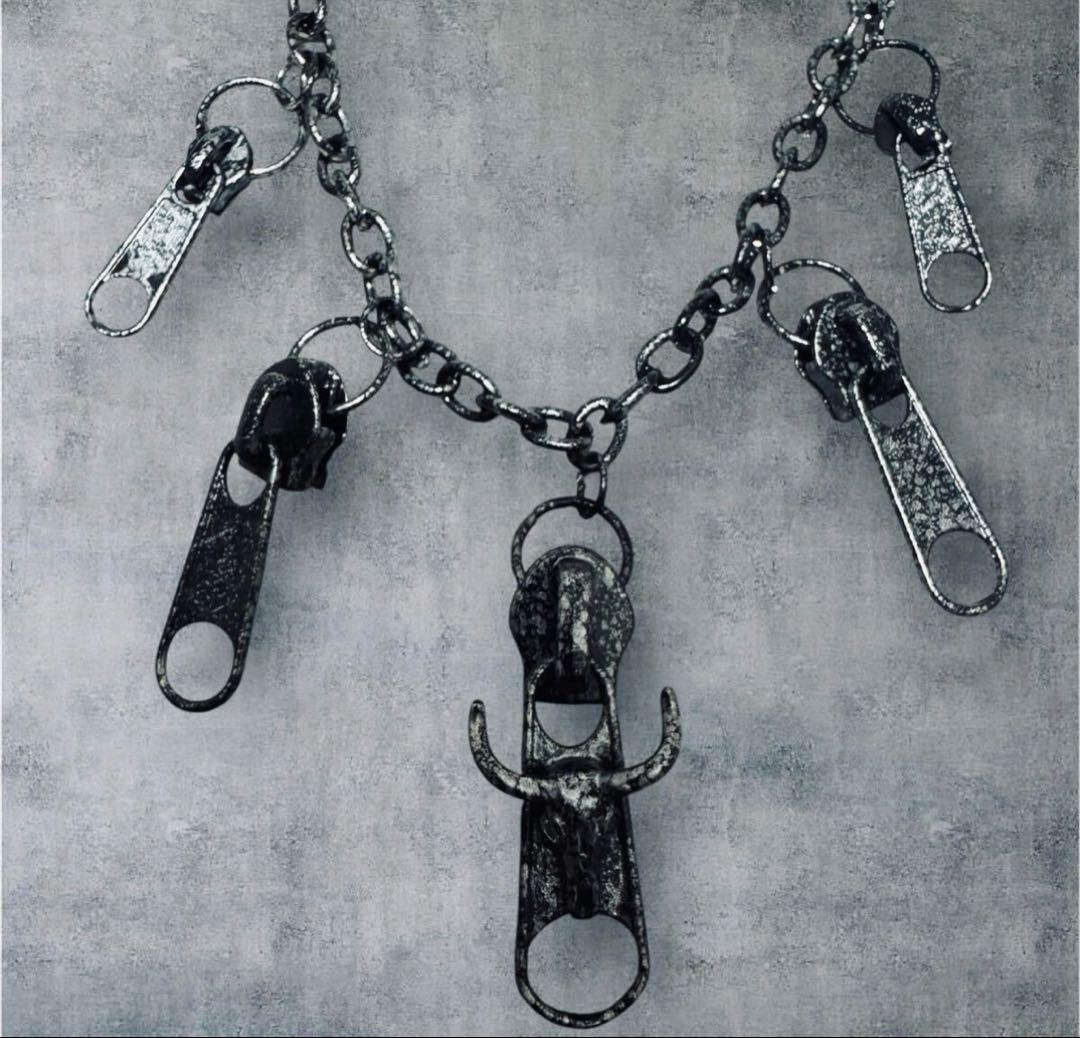 ★1点物★ジャンポールゴルチエ★ファスナースライダーバッファローネックレス