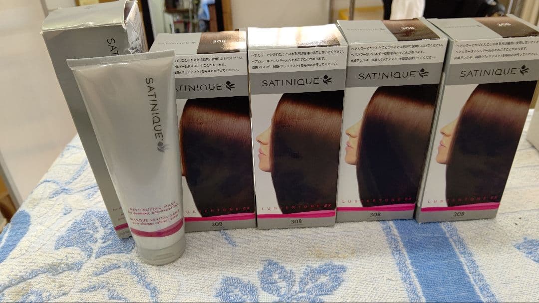 サテニーク ラスタートーン EX 30Bオレンジブラウン×4 ヘアマスク×1