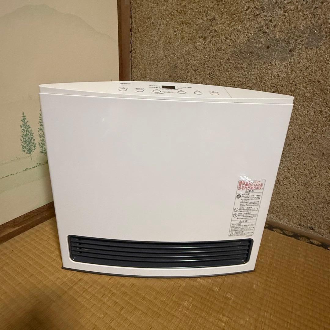 ノーリツ　都市ガス ファンヒーター GFH-4004S-W5 5mガスホース付き