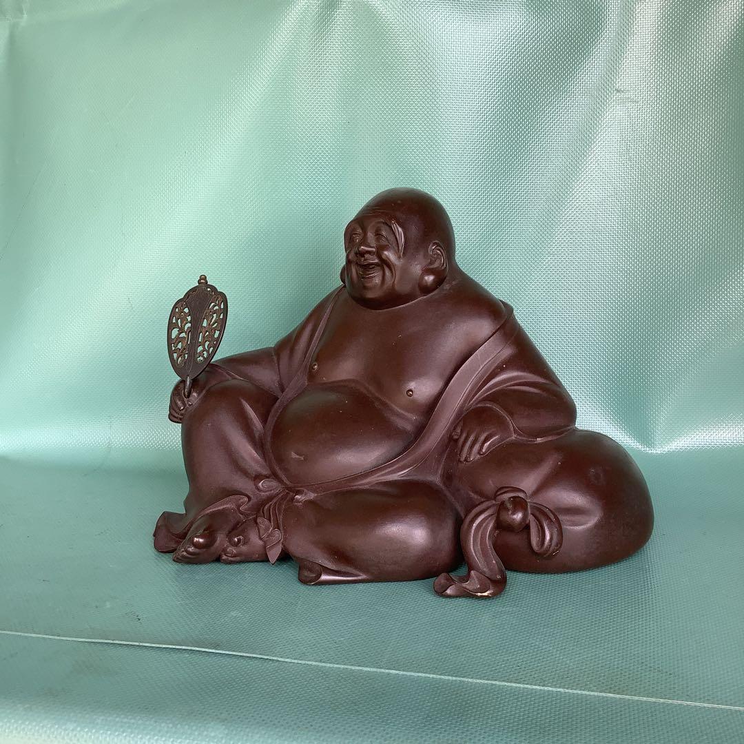 珍しい座姿の、布袋様。　7-030