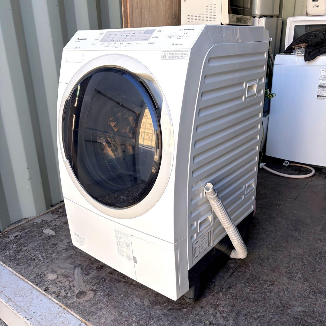 90運搬取付無料！ホワイト純正Panasonicドラム電機洗濯乾燥機！完動超美品
